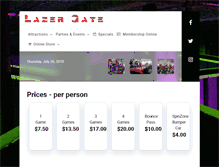 Tablet Screenshot of lazergate.com